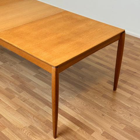 Danish rectangular dining table in oak by H.W Klein for Bramin