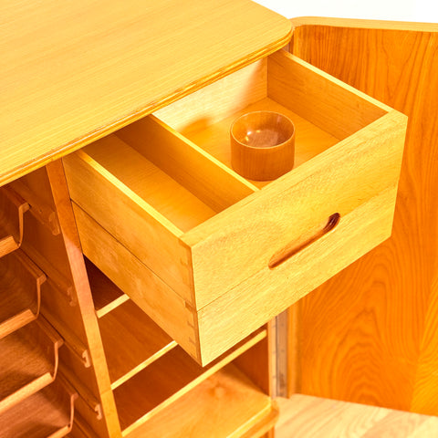 Swedish wardrobe in beech by Ferdinad Lundquist