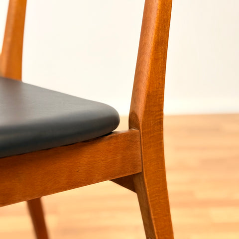 Danish dining chairs in teak & beech model 210 by Farstrup
