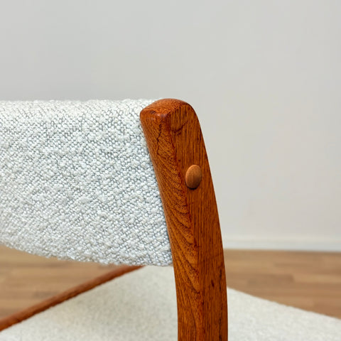 Danish dining chairs in solid teak by Gangso Møbler