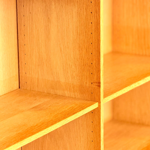 Reserved Swedish bookshelf in oak