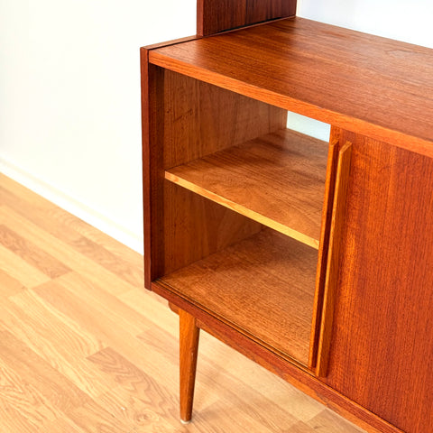 Swedish bookshelf in teak & oak