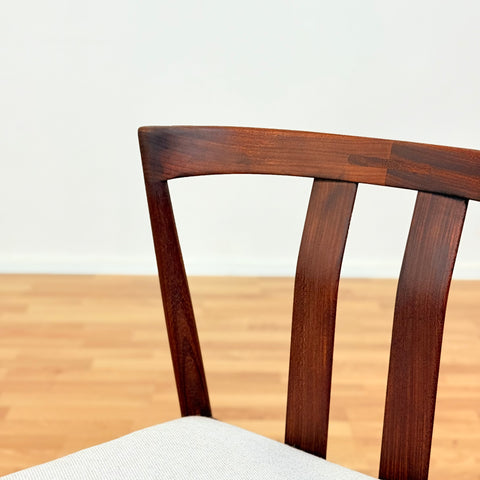 Swedish set of 2 dining chairs in walnut by Kai Kristiansen for IKEA, model "Turku"
