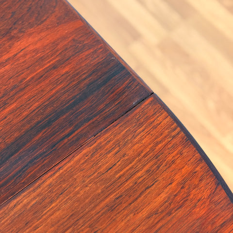 Danish large round dining table in Santos rosewood by Oman Junn