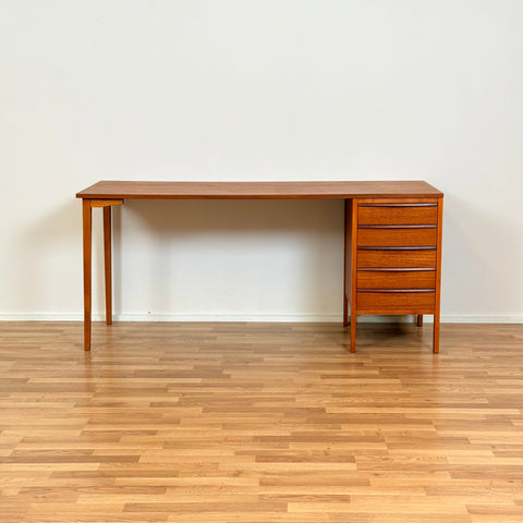 Swedish writing desk in teak, 1960s-70s