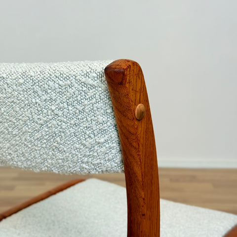 Danish dining chairs in solid teak by Gangso Møbler