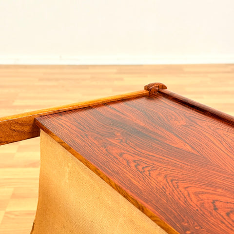 Danish side table in Santos rosewood by Spøttrup
