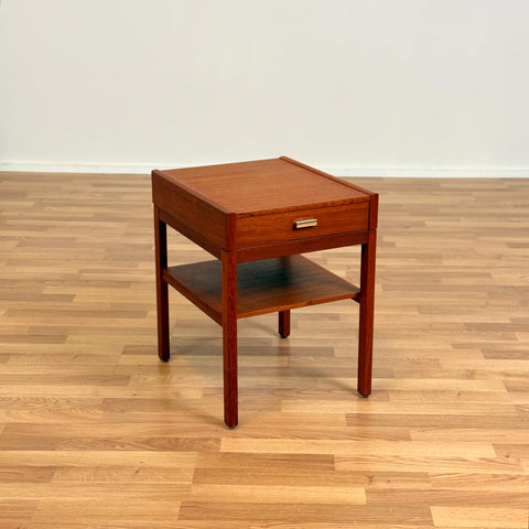 Swedish set of 2 bedside tables in teak