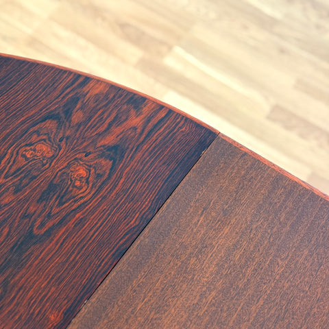 Danish round dining table in Santos rosewood by Oman Junn