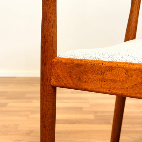 Danish set of 4 dining chairs in oak by FDB Møbler