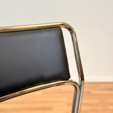 Chrome dining chairs by Kinnarps, 1990s