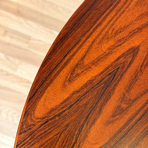 Danish round dining table by Kai Kristiansen for Feldballes Furniture Factory