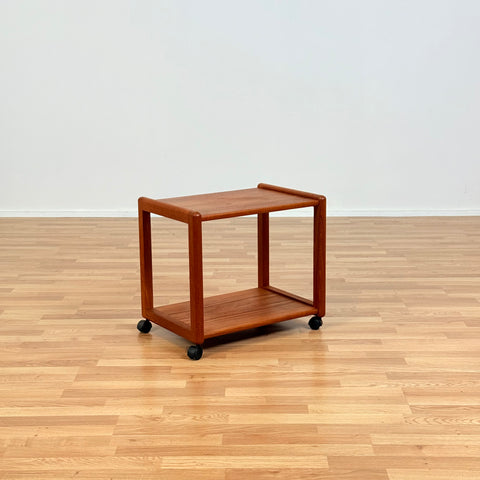 Danish serving trolley in teak by Aksel Kjersgaard for Odder Møbler