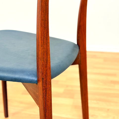 Danish set of dining chairs in Santos rosewood by Harry Østergaard for Randers Møbelfabrik