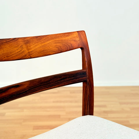 Swedish set of 4 dining chairs "Garmi" by Nilson Jonsson for Troeds