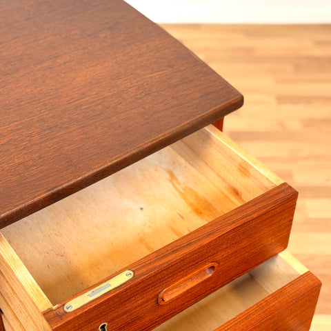 Danish writing desk in teak, 1950s-60s