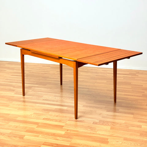 Swedish rectangular dining table in teak