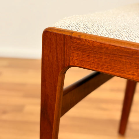 Danish set of 4 dining chairs in teak by Erik Buch