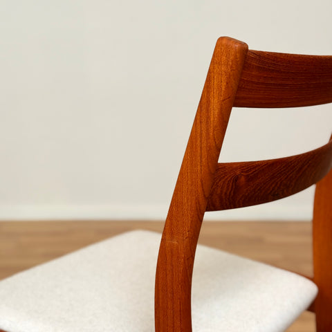 Swedish dining chairs in teak by Ulferts
