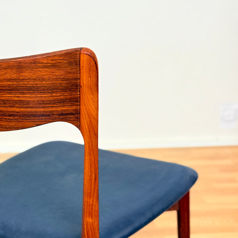Danish set of dining chairs in Santos rosewood by Harry Østergaard for Randers Møbelfabrik