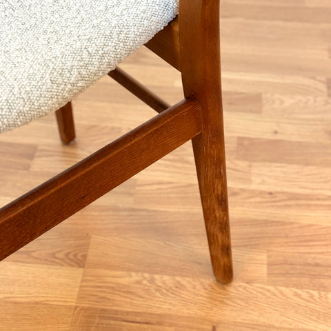 Danish set of 6 dining chairs in teak & beech by Findahl