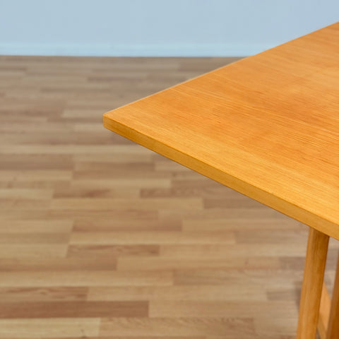 Swedish small rectangular square table in birch