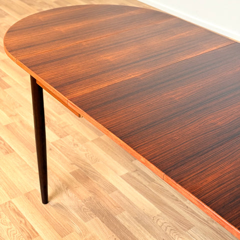 Danish dining table in Santos rosewood "Arne Vodder style"