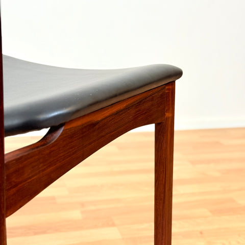 Danish dining chairs in Santos rosewood by Erik Buch