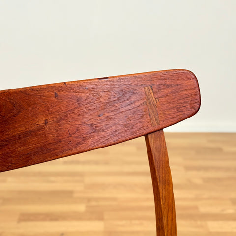 Danish set of 6 dining chairs in oak & teak CH23 by Hans J. Wegner
