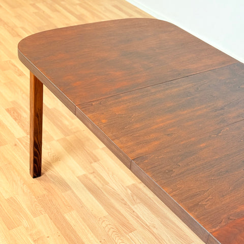 Swedish oval dining table in walnut