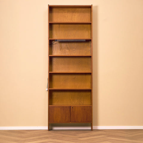 Swedish polyform shelving system in teak