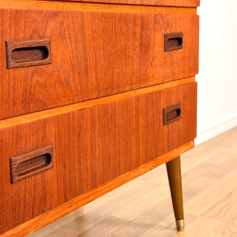 Chest of 3 drawers in teak, 1950s-60s, Denmark - Beyo Vintage