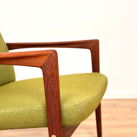 PRICE Armchair and stool in teak by Alf Snensson, 1950s-60s, Sweden - Beyo Vintage