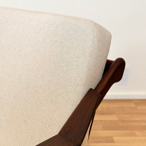 Armchair in solid teak by H. Brockmann-Petersen, 1950s-60s Denmark