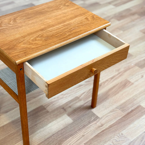 Bedside table in teak, 1970s, Sweden - Beyo Vintage
