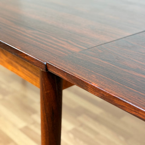 Danish dining table in Santos rosewood by Emil Clausen