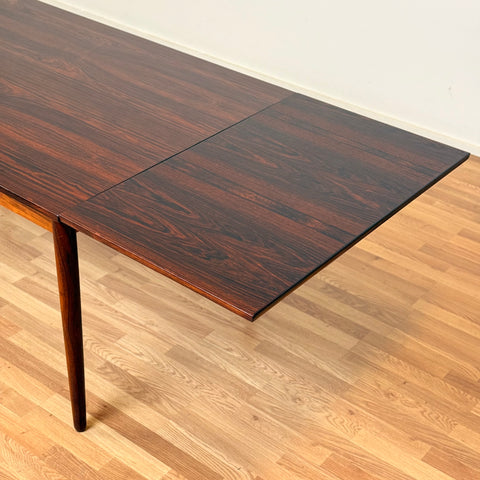 Danish dining table in Santos rosewood by Emil Clausen