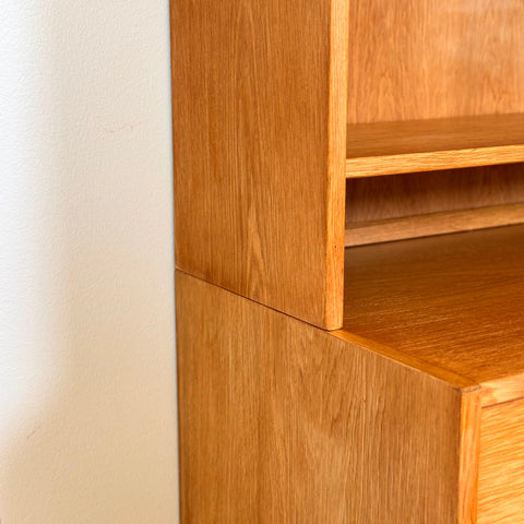 Bookshelf in oak by Troeds, model 'Domimonte', designed by Nils Jonsson, 1960s-70s, Sweden