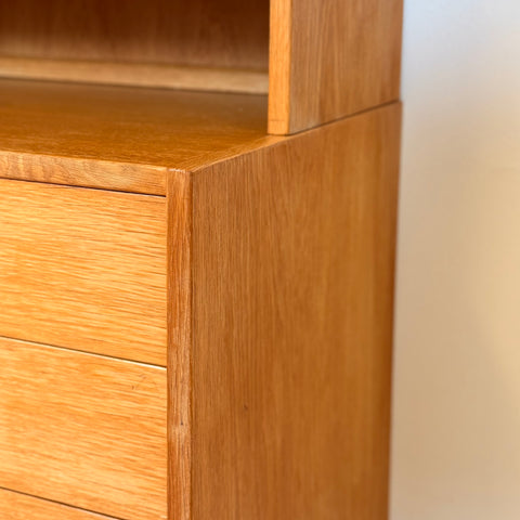 Bookshelf in oak by Troeds, model 'Domimonte', designed by Nils Jonsson, 1960s-70s, Sweden