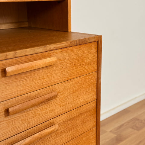 Bookshelf in oak by Troeds, model 'Domimonte', designed by Nils Jonsson, 1960s-70s, Sweden