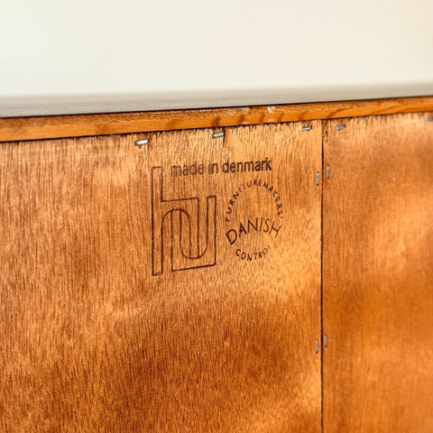 Bookshelf in Santos rosewood, Poul Hundevad, 1950s-60s, Denmark