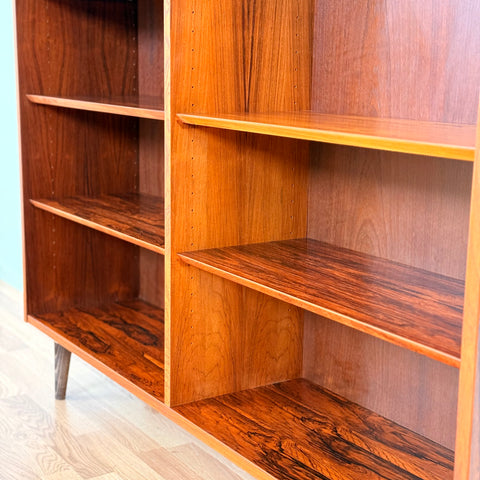 Bookshelf in Santos rosewood, Poul Hundevad, 1950s-60s, Denmark