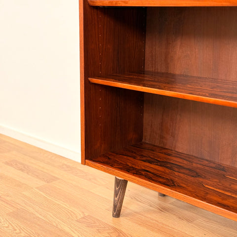 Bookshelf in Santos rosewood, Poul Hundevad, 1950s-60s, Denmark