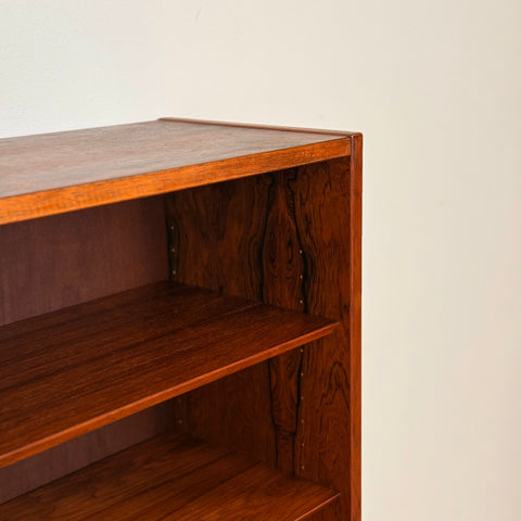Bookshelf in Santos rosewood, Poul Hundevad, 1950s-60s, Denmark