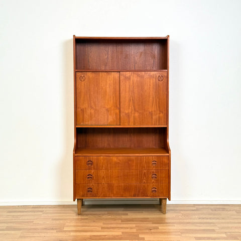 Bookshelf in teak, 1950s-60s, Denmark - Beyo Vintage