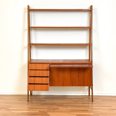 Bookshelf in teak, 1950s-60s, Sweden - Beyo Vintage