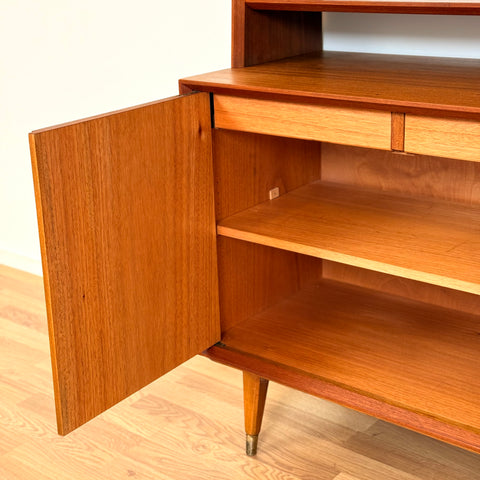 Bookshelf in teak and beech, 1960s-70s, Sweden - Beyo Vintage