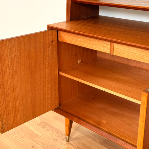 Bookshelf in teak and beech, 1960s-70s, Sweden - Beyo Vintage