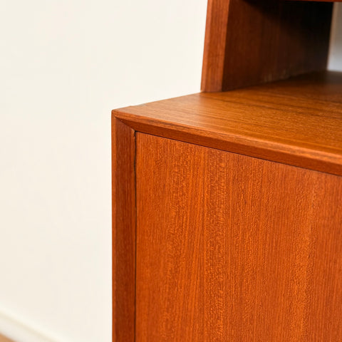 Bookshelf in teak and beech, 1960s-70s, Sweden - Beyo Vintage