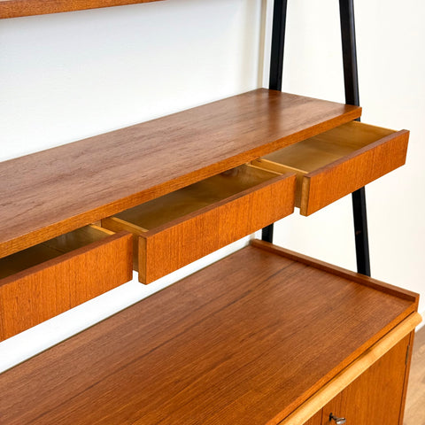 Bookshelf in teak by AB Svenska Ramfabriken, 1950s-60s, Sweden - Beyo Vintage